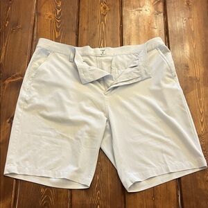 Men's Classic Light Gray Flat Front Shorts